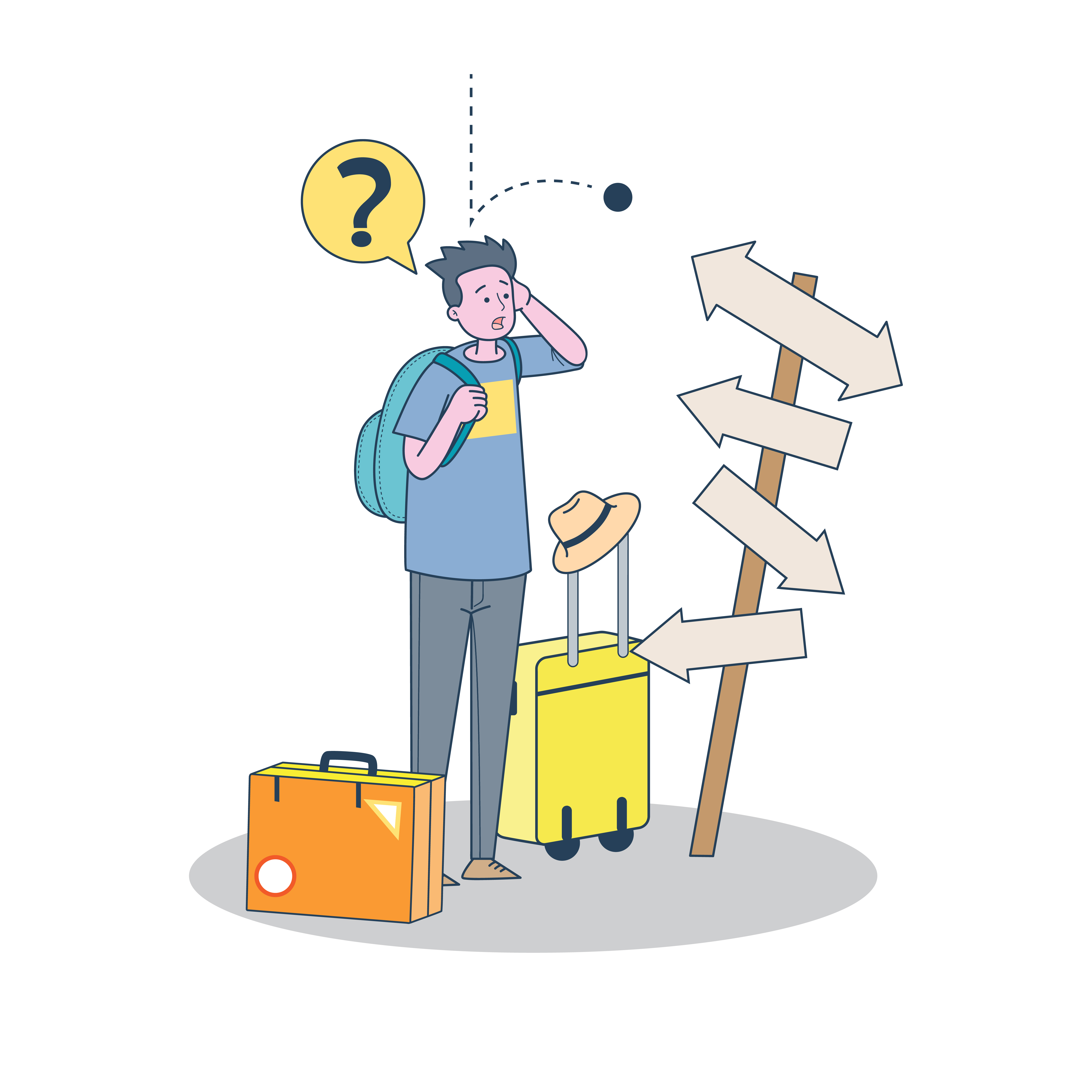Confused illustration